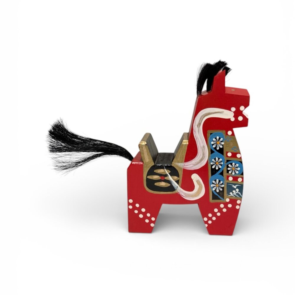 Vintage Hachinohe Horse Handmade Hand Painted Yawata, Uma Japanese Folk Art - Picture 6 of 11
